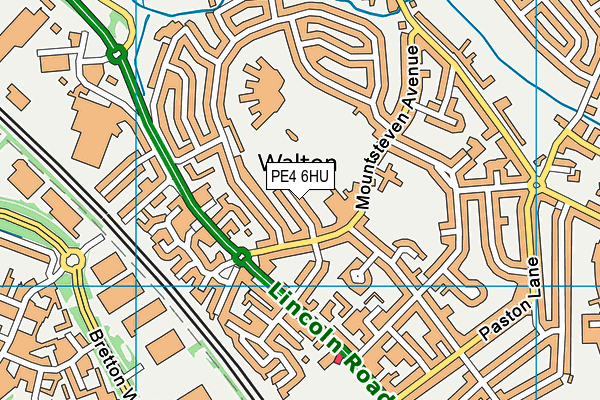 PE4 6HU map - OS VectorMap District (Ordnance Survey)