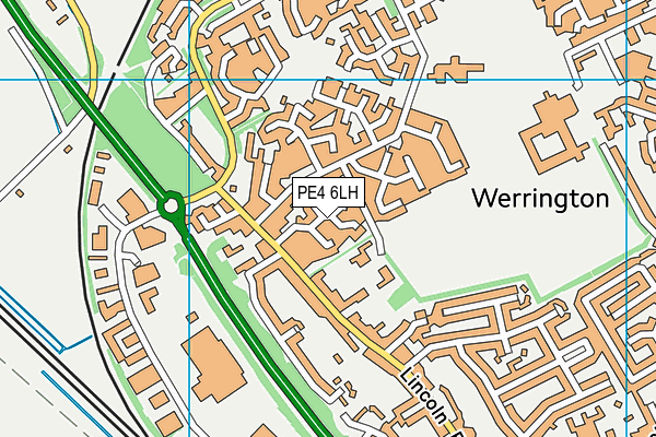 PE4 6LH map - OS VectorMap District (Ordnance Survey)