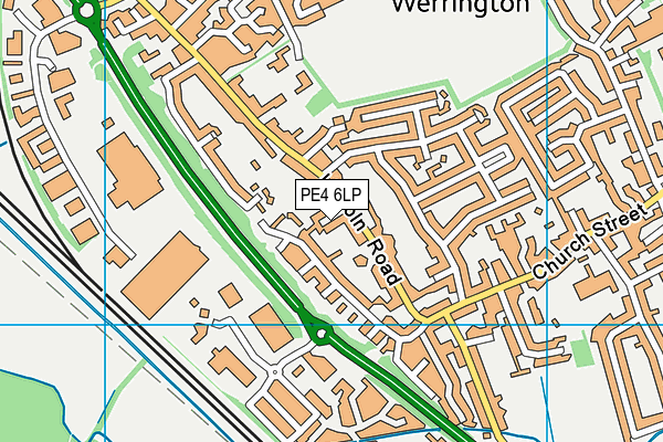 PE4 6LP map - OS VectorMap District (Ordnance Survey)