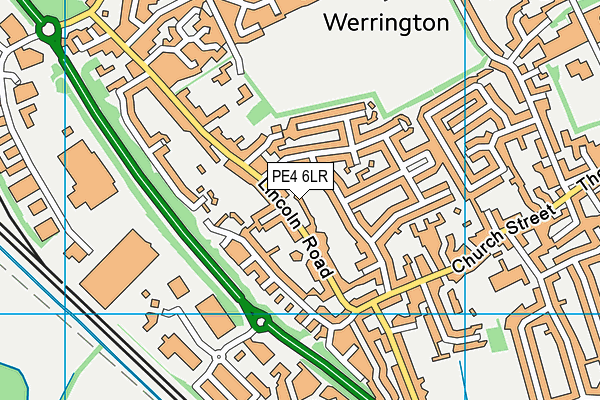 PE4 6LR map - OS VectorMap District (Ordnance Survey)