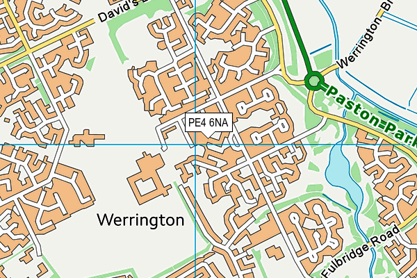 PE4 6NA map - OS VectorMap District (Ordnance Survey)