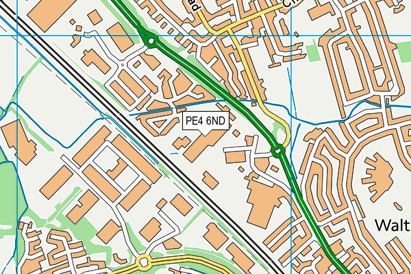 PE4 6ND map - OS VectorMap District (Ordnance Survey)