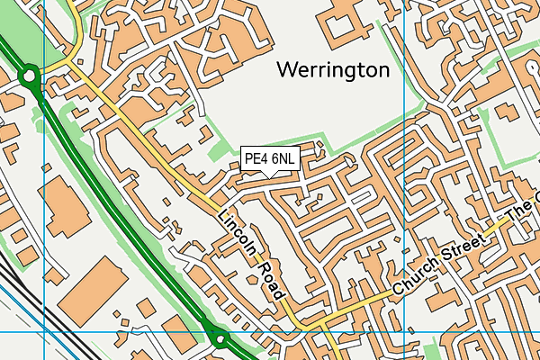 PE4 6NL map - OS VectorMap District (Ordnance Survey)