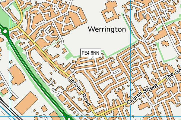 PE4 6NN map - OS VectorMap District (Ordnance Survey)