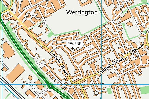 PE4 6NP map - OS VectorMap District (Ordnance Survey)