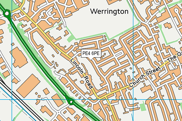 PE4 6PE map - OS VectorMap District (Ordnance Survey)