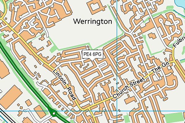 PE4 6PG map - OS VectorMap District (Ordnance Survey)