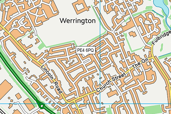 PE4 6PQ map - OS VectorMap District (Ordnance Survey)