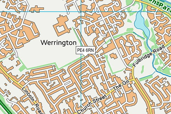 PE4 6RN map - OS VectorMap District (Ordnance Survey)