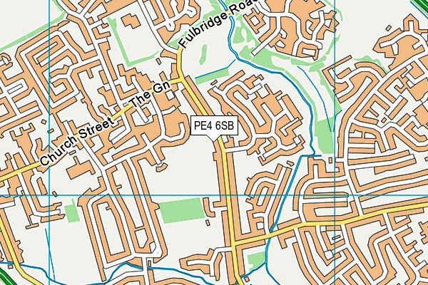 PE4 6SB map - OS VectorMap District (Ordnance Survey)