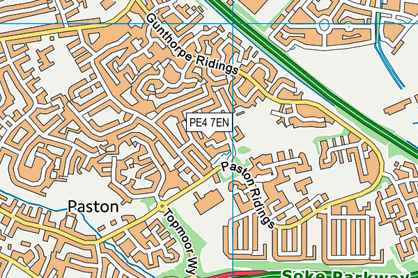 PE4 7EN map - OS VectorMap District (Ordnance Survey)