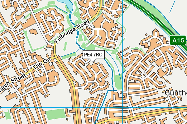 PE4 7RQ map - OS VectorMap District (Ordnance Survey)