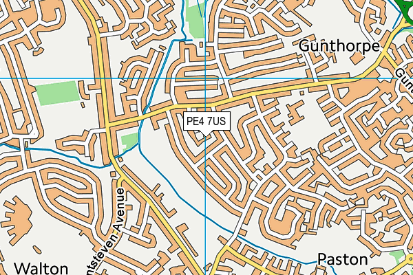 PE4 7US map - OS VectorMap District (Ordnance Survey)