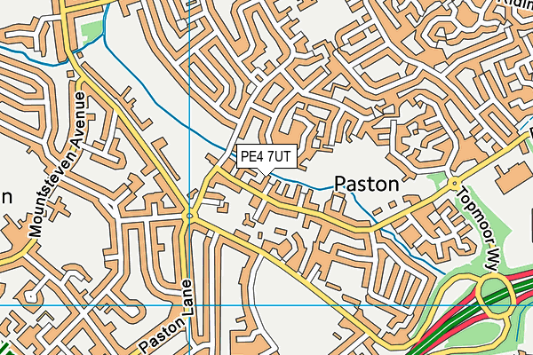 PE4 7UT map - OS VectorMap District (Ordnance Survey)