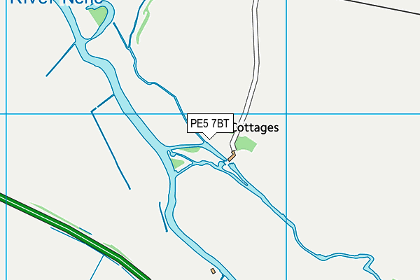 PE5 7BT map - OS VectorMap District (Ordnance Survey)