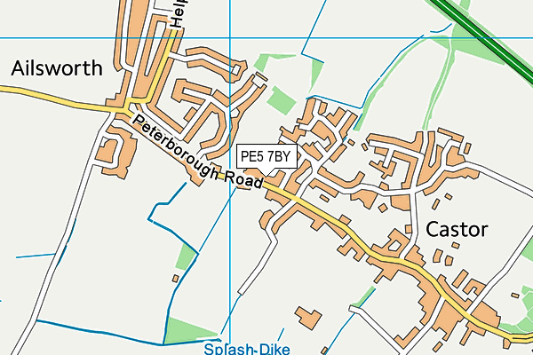 PE5 7BY map - OS VectorMap District (Ordnance Survey)