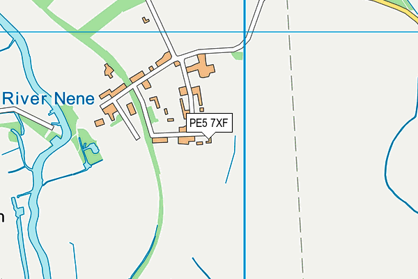 PE5 7XF map - OS VectorMap District (Ordnance Survey)