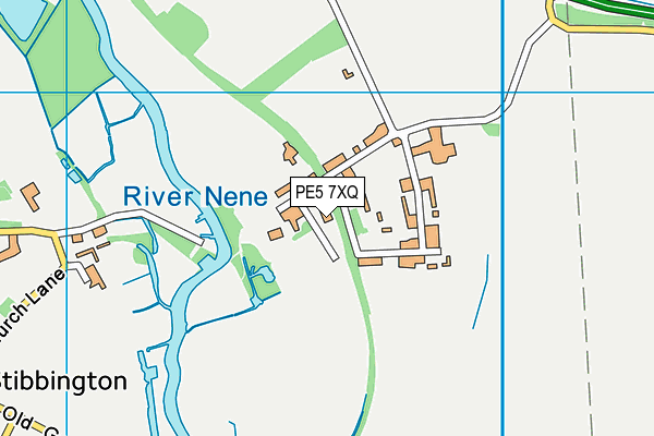 PE5 7XQ map - OS VectorMap District (Ordnance Survey)