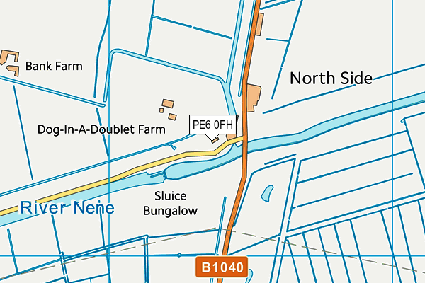 PE6 0FH map - OS VectorMap District (Ordnance Survey)