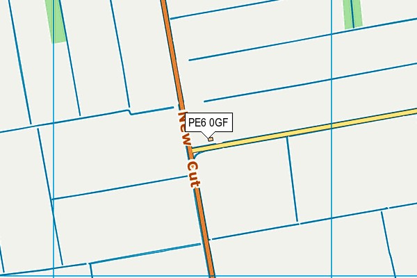 PE6 0GF map - OS VectorMap District (Ordnance Survey)