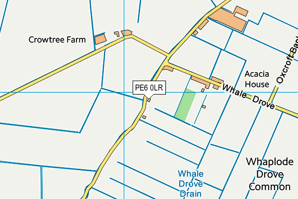 PE6 0LR map - OS VectorMap District (Ordnance Survey)