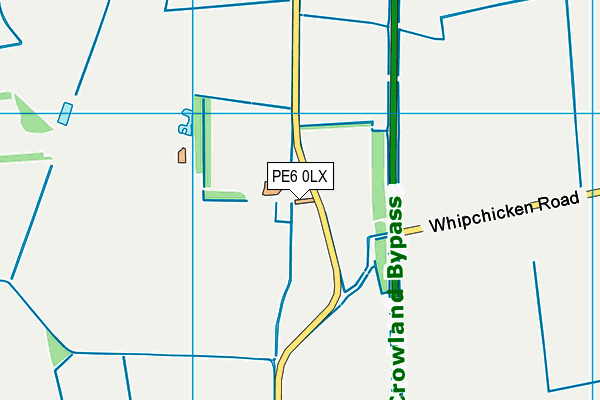 PE6 0LX map - OS VectorMap District (Ordnance Survey)