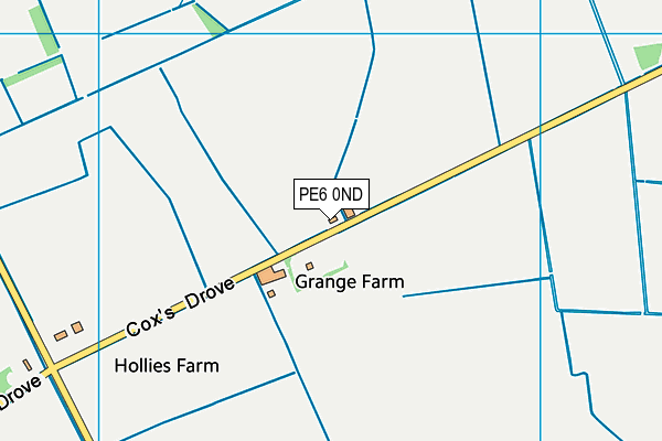 PE6 0ND map - OS VectorMap District (Ordnance Survey)