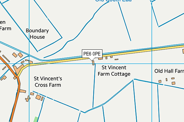 PE6 0PE map - OS VectorMap District (Ordnance Survey)