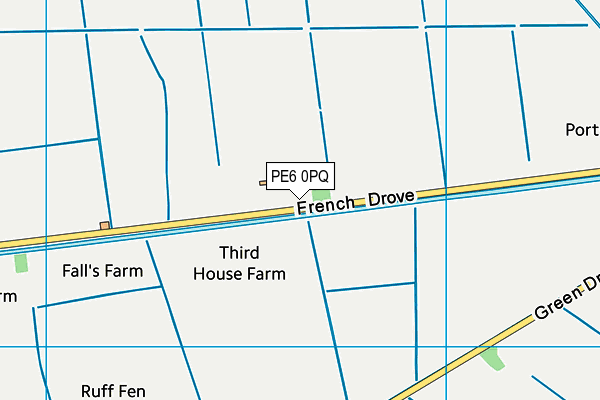 PE6 0PQ map - OS VectorMap District (Ordnance Survey)