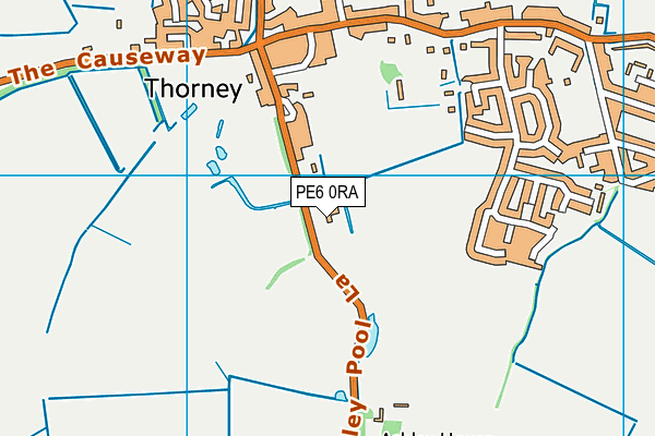 PE6 0RA map - OS VectorMap District (Ordnance Survey)