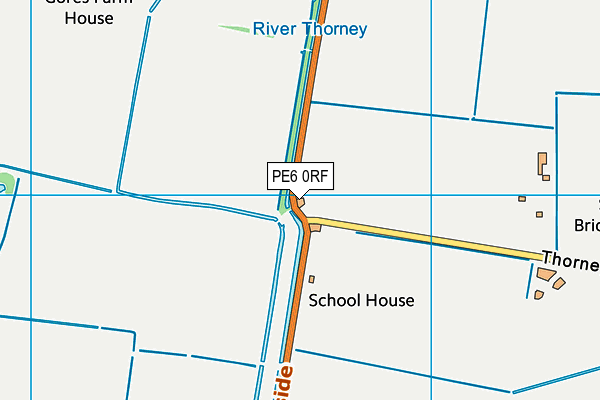 PE6 0RF map - OS VectorMap District (Ordnance Survey)