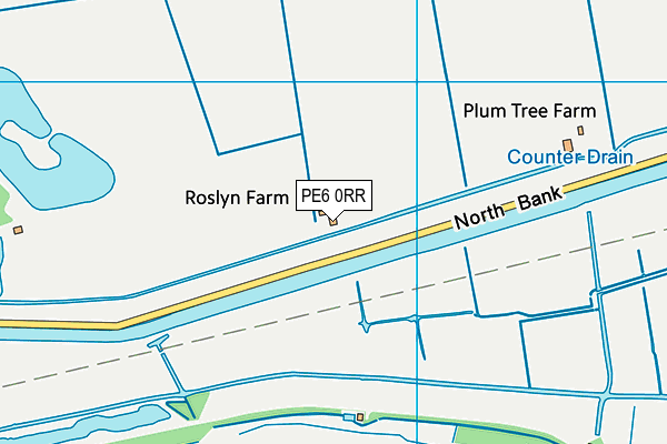 PE6 0RR map - OS VectorMap District (Ordnance Survey)