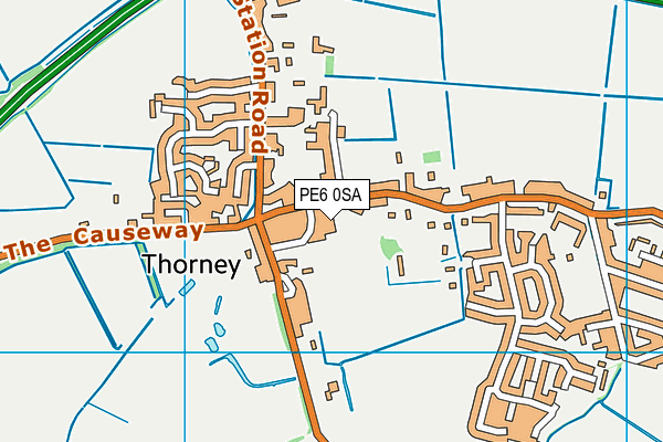 Thorney Park map (PE6 0SA) - OS VectorMap District (Ordnance Survey)