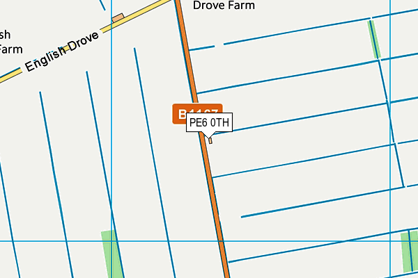 PE6 0TH map - OS VectorMap District (Ordnance Survey)