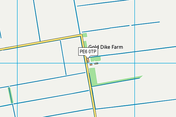 PE6 0TP map - OS VectorMap District (Ordnance Survey)