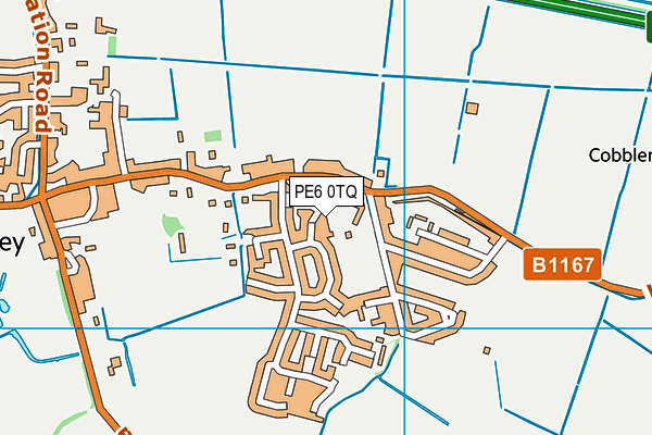 PE6 0TQ map - OS VectorMap District (Ordnance Survey)