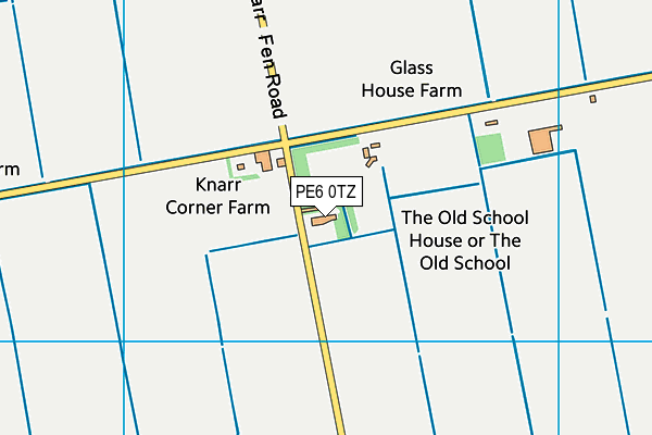 PE6 0TZ map - OS VectorMap District (Ordnance Survey)