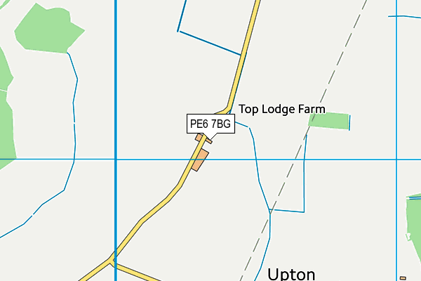 PE6 7BG map - OS VectorMap District (Ordnance Survey)