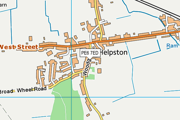 Map of JOHN CLARE (HELPSTON) LIMITED at district scale