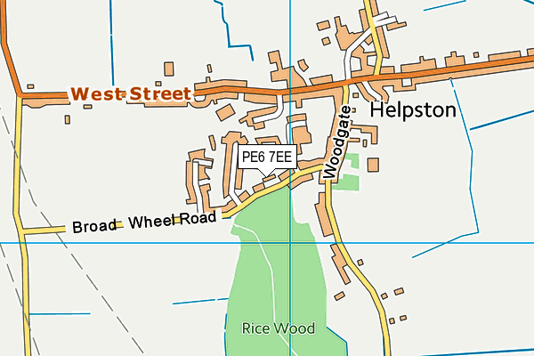 PE6 7EE map - OS VectorMap District (Ordnance Survey)