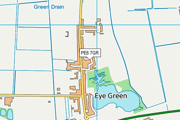 PE6 7GR map - OS VectorMap District (Ordnance Survey)