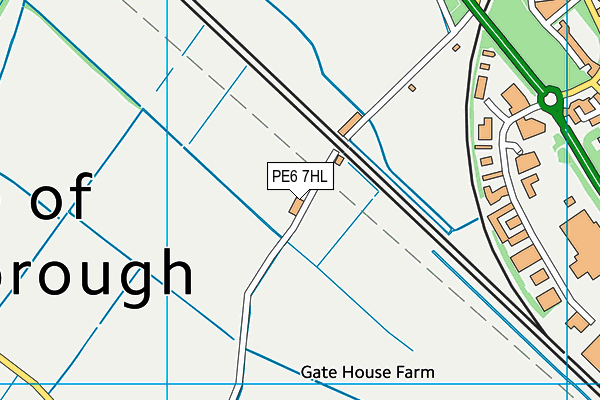 PE6 7HL map - OS VectorMap District (Ordnance Survey)