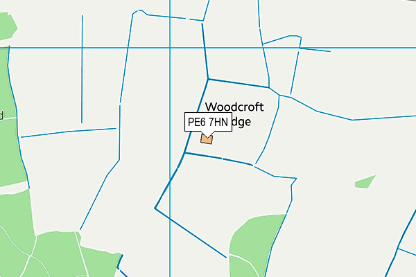 PE6 7HN map - OS VectorMap District (Ordnance Survey)