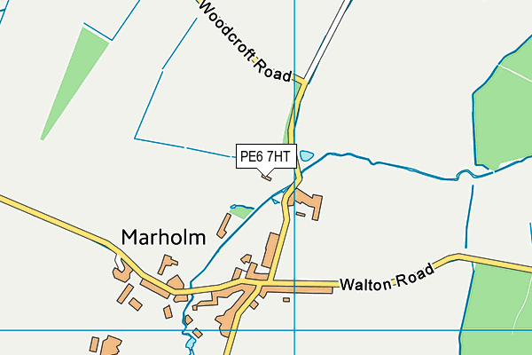 PE6 7HT map - OS VectorMap District (Ordnance Survey)