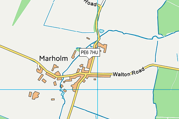 PE6 7HU map - OS VectorMap District (Ordnance Survey)