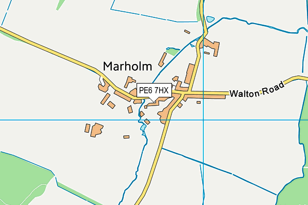 PE6 7HX map - OS VectorMap District (Ordnance Survey)