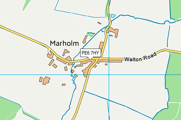 PE6 7HY map - OS VectorMap District (Ordnance Survey)