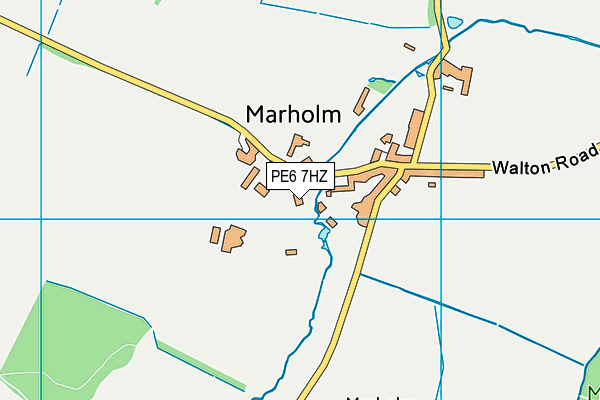 PE6 7HZ map - OS VectorMap District (Ordnance Survey)