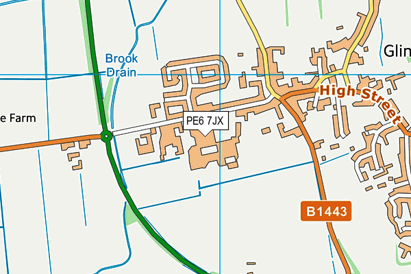 Arthur Mellows Village College map (PE6 7JX) - OS VectorMap District (Ordnance Survey)