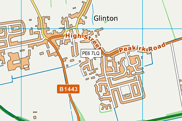 PE6 7LQ map - OS VectorMap District (Ordnance Survey)